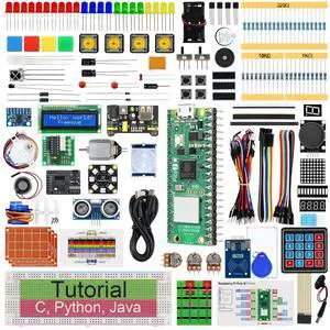 KEHIPI Ultimate Starter Kit for Raspberry Pi Pico 2 W (Included), Dual Arm Cortex-M33 and Dual Hazard3 RISC-V Microcontroller, 767-Page Detailed Tutorial, 224 Items, 119 Projects, Python C Java Code KEHIPI Ultimate Starter Kit for Raspberry Pi Pico 2 W (Included), Dual Arm Cortex-M33 and Dual Hazard3 RISC-V Microcontroller, 767-Page Detailed Tutorial, 224 Items, 119 Projects, Python C Java Code