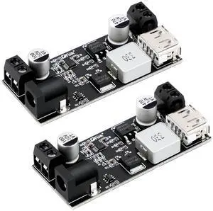 KEHIPI Buck Converter 12v to 5v Pack of 2, USB DC Voltage Regulator 9V-36V Step Down to DC 5V-5.3V 5.2V 3.5-6A Volt Transformer 5A Power Supply Module for Phone Fast Charging KEHIPI Buck Converter 12v to 5v Pack of 2, USB DC Voltage Regulator 9V-36V Step Down to DC 5V-5.3V 5.2V 3.5-6A Volt Transformer 5A Power Supply Module for Phone Fast Charging