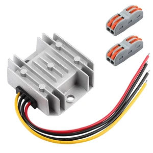 DC 8-40V to 12V Converter 3A 36W Step Down Converter IP68 Waterproof Voltage Reducer Transformer for Golf Cart Truck Boat Vehicle DC 8-40V to 12V Converter 3A 36W Step Down Converter IP68 Waterproof Voltage Reducer Transformer for Golf Cart Truck Boat Vehicle