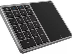 KEHIPI BT-14 Wireless Dual-modes 22 Keys Numeric Type-C Touch Pad Rechargeable Digital Keyboard