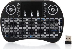 KEHIPI Mini Computer Keyboard i8 2.4G Wireless Keyboard W/Touchpad Portable Keyboard W/Remote Control Compatible with Laptop/PC/Tablets/Windows/Mac/TV/Xbox/PS3/Raspberry Gray