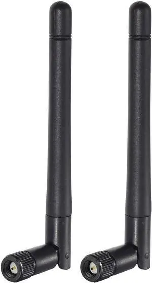 KEHIPI Dual Band WiFi Antenna 3dBi SMA Male Antenna(2-Pack) for Wireless Vedio Security IP Camera Recorder Surveillance Recorder Truck Trailer Rear View Backup Camera Reversing Monitor
