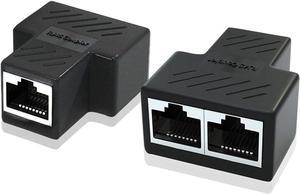RJ45 Ethernet Splitter,NOBVEQ RJ45 1 Male to 3 x Female LAN Ethernet Splitt