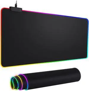 KEHIPI RGB Mousepad Led Mouse Pad, Large Mouse Pad,Led and Big Mouse mat