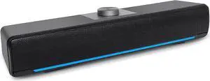 KEHIPI Computer PC Bluetooth Gaming Soundbar Desktop Monitor Speakers HiFi Stereo Wireless with USB Powered PC Speaker for Laptop Smartphones Tablet Ipad