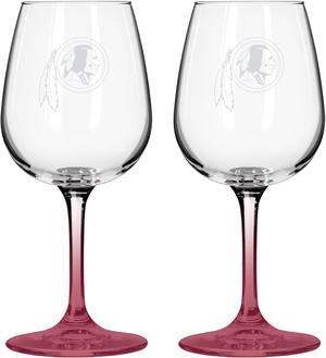 Washington Commanders 12 Oz. Satin Etch Wine Glass