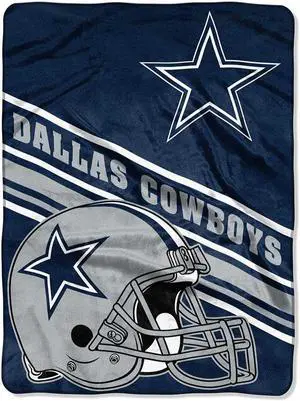 Dallas Cowboys Slant Raschel Throw Blanket 60x80"