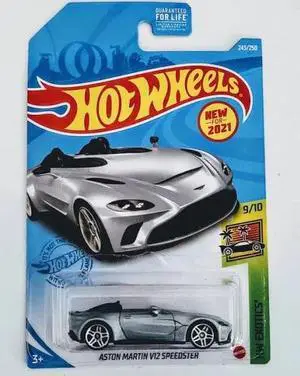 Hot Wheels Aston Martin V12 Speedster, HW Exotics 9/10 Silver 243/250
