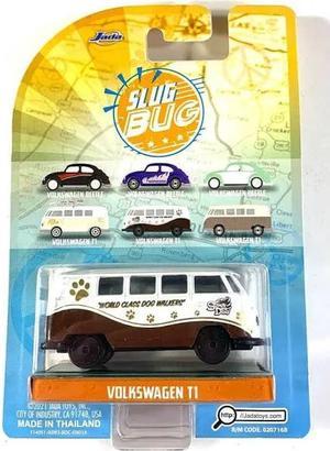 Jada Toys Punch Buggy Slug Bug Brown World Class Dog Walkers Volkswagen T1 Bus