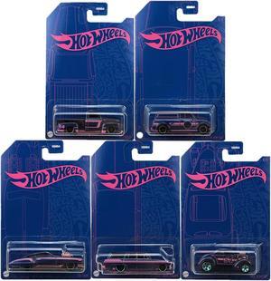 Hot Wheels 54th Anniversary Pearl & Chrome Series - 5 Car Set