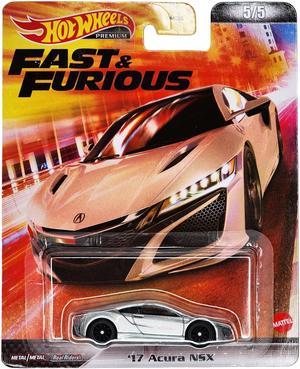 Hot Wheels Retro Entertainment Fast & Furious Case L Nissan Skyline (BNR34), Mitsubishi Eclipse, Nissan 240SX, Acura NSX, Nissan Skyline (BCNR33)