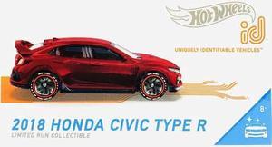 Hot Wheels 2021 ID Car 2018 Honda Civic Type R ( Hbf95 ) Limited Run