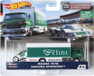 Hot Wheels Car Culture Team Transport Mazda 787B & Sakura Sprinter