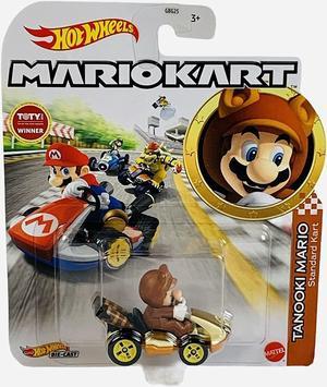 Hot Wheels Mario Kart Tanooki Mario Standard Kart