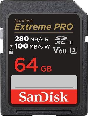 SanDisk 64GB Extreme PRO SDXC Memory Card - (SDSDXEP-064G-GN4IN)