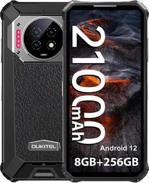 Oukitel WP19 6.78"90Hz 8/256GB Octa Core 64MP IP68 21000mAh Rugged Phone