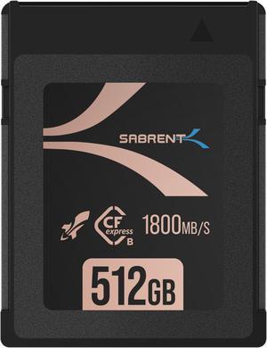 SABRENT Rocket CFX PRO 512GB CFexpress Type B Memory Card R1800MB/s W1700MB/s (CF-XXIT-512)