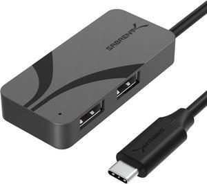 SABRENT USB-C 3-Port Hub with USB PD 3.0, 1 5Gbps USB-A Port, 2 480Mbps USB-A Ports, 1 5Gbps USB-C Port With 100W Power Delivery for Laptops, Steam Deck, ROG Ally, Tablets & Phones (HB-C4WP)