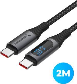 USB Type C 2.0 to Type C Cable with Display (Aluminum),2m