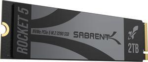 SABRENT Rocket 5 2TB Advanced Performance Internal M.2 PCIe GEN 5 14GB/s X4 NVMe SSD (SB-RKT5-2TB)