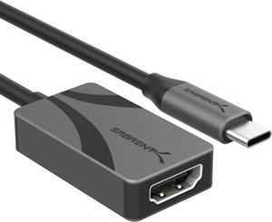 SABRENT 8K USB Type-C to HDMI Adapter - 8K@30Hz & 4K@120Hz, HDR10/Dolby Vision, VRR & FreeSync, Compatible with Laptops, Tablets, Smartphones, Portable Gaming Systems, Lightweight Aluminum Design (DA-
