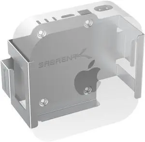 SABRENT Desk/Wall Flex-Mount for Mac mini (2024+)  Aluminum Scratch-Resistant Mounting System for Wall, Under Desk, or Surface Installation  Enhanced Cable Management & Proper Airflow  Mac mini Mou