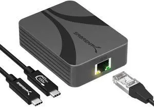 SABRENT USB4 to 10 Gigabit Ethernet Adapter  USB-C to 10GbE Network Adapter for USB4/Thunderbolt 3/4, Aluminum Housing, Bus Powered, Backward Compatible with Multi-Gig and Gigabit Networks (NT-P10G)