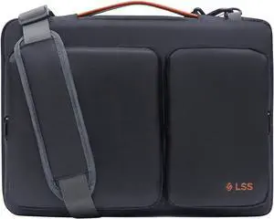 LSS Laptop Bag for Men/Women - Cool, Stylish & Durable Shoulder Sleeve Bag for 14"-15.6" Laptops - Includes Slip Resistant Shoulder Strap - Compatible with Apple, Lenovo, HP, Dell, More