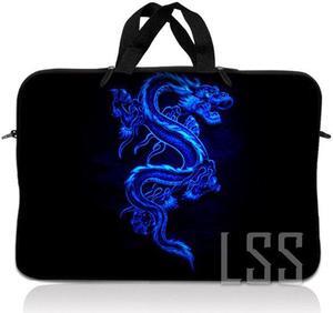 LSS 17 inch Laptop Sleeve Bag Carrying Case Pouch with Handle for 17.4" 17.3" 17" 16" Apple Macbook, GW, Acer, Asus, Dell, Hp, Sony, Toshiba, Blue Dragon
