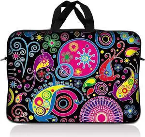 LSS 12.3 inch Laptop Sleeve Bag Carrying Case Pouch with Handle for 11" 11.6" 12" Apple Macbook, GW, Acer, Asus, Dell, Hp, Sony, Toshiba, Art Design