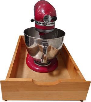 Fully Assembled Soft Close Drawer Organizer | Pull Out Under Cabinet Sliding Shelf Pull Out Organizer Drawer | Roll Out Wood Box Storage Shelve | Dovetail Joint Rolling Tray