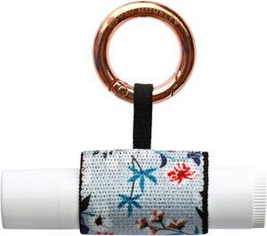 Chapstick Holder with Carabiner Keychain, Lipstick Holder, Lip Gloss Holder, Stylish Lip Balm Holder Keychain-Cotton Garden