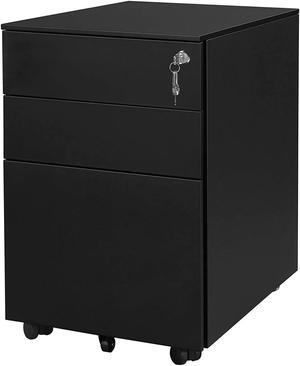 2 Drawer Black File Cabinet with Lock, Filing Cabinets for Home Office,  Metal Locking Office File Storage Cabinets with Drawers, Vertical Small  Filing