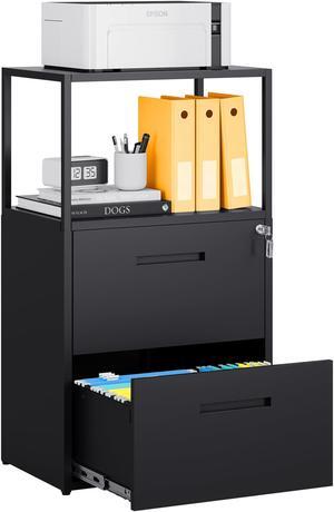 2 Drawer Lateral File Cabinet with Lock - Durable Metal Filing Cabinet for Home Office - Holds Letter/Legal/F4/A4 Size Files 2 Drawer Lateral File Cabinet with Lock - Durable Metal Filing Cabinet for Home Office - Holds Letter/Legal/F4/A4 Size Files