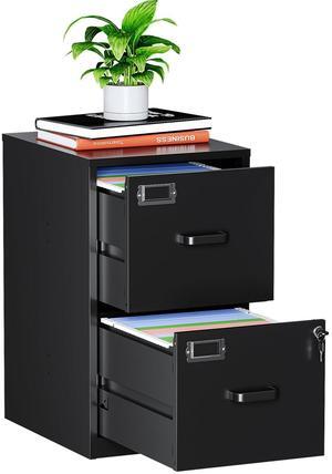 AFAIF 2-Drawer File Cabinet:Lockable Metal Storage for Home or Office. Fits Letter Files, Easy Assembly,Durable and Compact Design