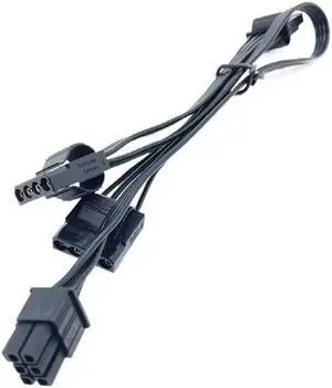 For Seasonic FOCUS PLUS Gold FX Peripheral 4 Pin SATA IDE PCIe CPU Main Power ATX 24 Pin GPU VGA Card Power Supply Mining Cable(6Pin to 3 IDE)