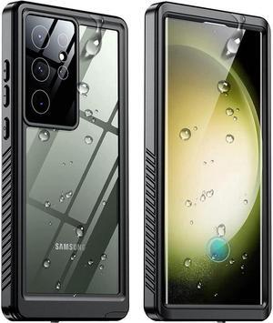 BONAEVER For Samsung Galaxy S23 Ultra Case Waterproof Built-in Screen Protector Protective Shockproof Anti-Scratch Rugged Cover for Galaxy S23 Ultra 5G 6.8'' 2023