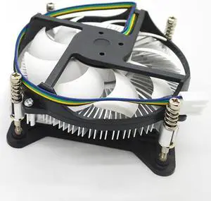 Copper Core Heat Pipes CPU Cooler 4 Pin PC  1150 1155 90mm CPU Cooling Fan 30mm Mini PC(Aluminum core)