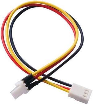1pcs 25cm Computer Power Supply IDE Molex 3-pin Male Female Extension Power Cable Pure Copper Wire Core Cable 5.08mm Pitch