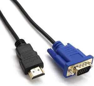 HDMI-compatible To VGA Cable Male to Male 1.8M Video Adapter Only For HD player to HDTV