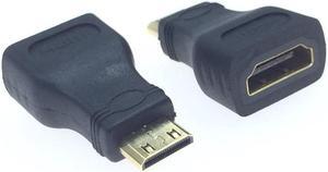 A Female TO HDMI-compatible Mini Micro B Male Gold Plated Adapter for HDTV Camera F/M 1080P Cable Extension Connector Converter(1pcs)