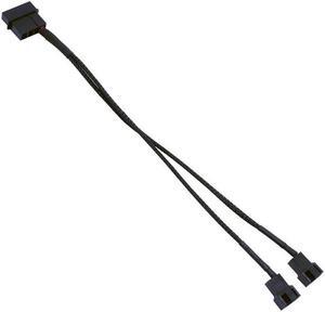 4pin IDE Molex To 2-Port 3Pin/4Pin Cooler Cooling Fan Splitter Power Cable Power Supply Plug for PC PSU Lacking of 3Pin/4Pin