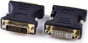 DVI -I 24+5 Female To DVI -D 24+1 Male Adapter Converter ADAPTROR Dual Link NEW