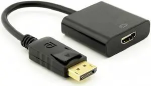 HD 4K DisplayPort 1.2 DP Male To HDMI-compatible Female Video Audio HDTV Black Adapter Converter Multiple MonitorBlack