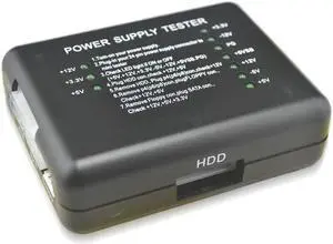 20/24 Pin PC Computer Power Supply Tester Checker LED for PSU ATX SATA HDD Meter Measuring for PC Compute 12V 5V 3.3V