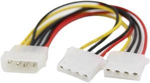 Power Splitter Cable Adaptor 4 Pin Molex Male Power To 2x IDE 4 Pin Female Y Splitter Extension Adapter Connector Cable 20cm