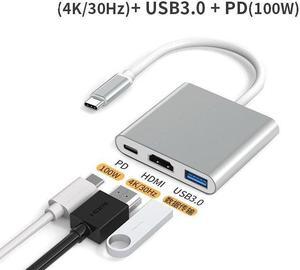 3 In 1 USB Type C Hub To HDMI-compatible 4K Support Dex Mode USB-C Dock with PD