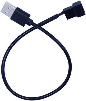 4Pin Female To 5V USB Male USB Adapter Cable USB To 4 Pin Molex Fan Power Cable Computer Case Adapter Cord(3pcs)