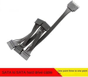 5-wire SATA 15pin Male To Female Extension Cable 1 To  3 4 5 6 for Computer Hard Disk Interface Power Cord(1to3)
