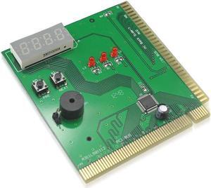 PCI & ISA Motherboard Analyzer Diagnostic Display 4-Digit Computer Debug Post Card